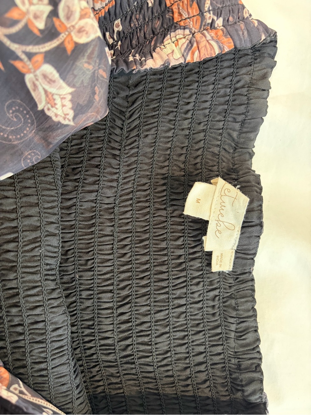 Anthropologie Let Me Be Square Neck Smocked Midi Dress - Picture 4 of 5